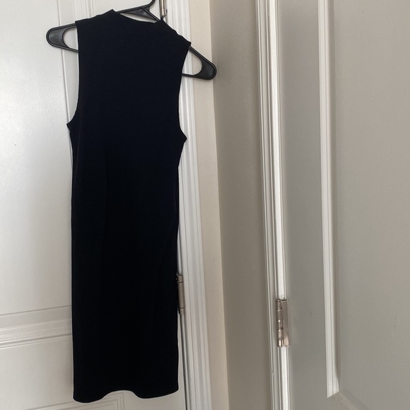 Abercrombie and Fitch Knee Length Mock Neck Dress- Black - Picture 2 of 2